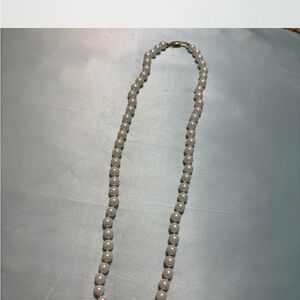 Elegant White Pearl Necklace